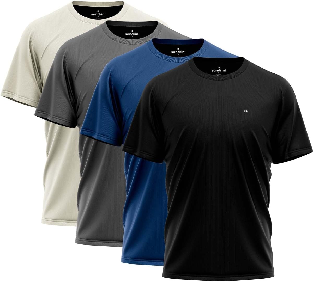 Kit 4 Camisas Dry-fit Sandrini Masculina Academia Treino Uv