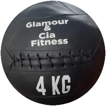 Wall Ball De 4Kg Em Sintético Para Academia Treinos De Fortalecimento Musculação