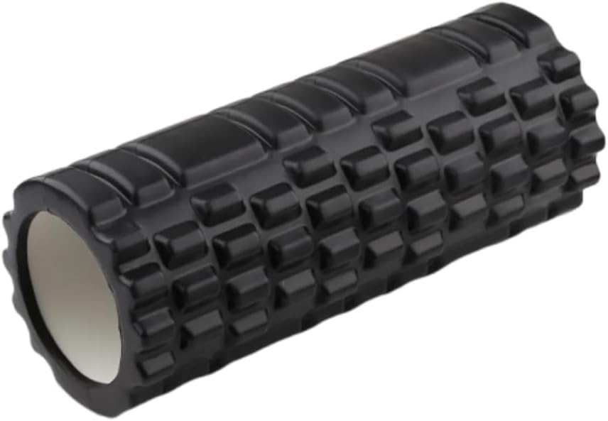 Rolo De Liberação Miofascial Foam Roller Soltura Yoga Massagem Pilates Academia Crossfit (Preto)