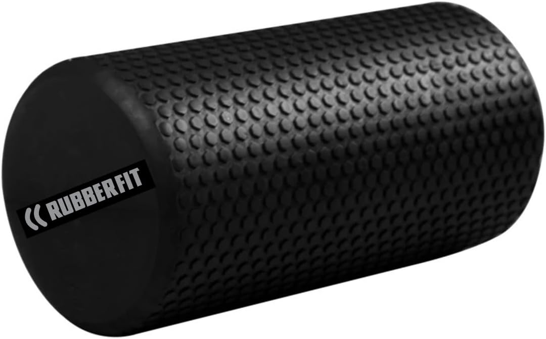 Rolo de Massagem EVA Foam Roller Liberação Miofascial Yoga Alongamento Premium Rubber Fit