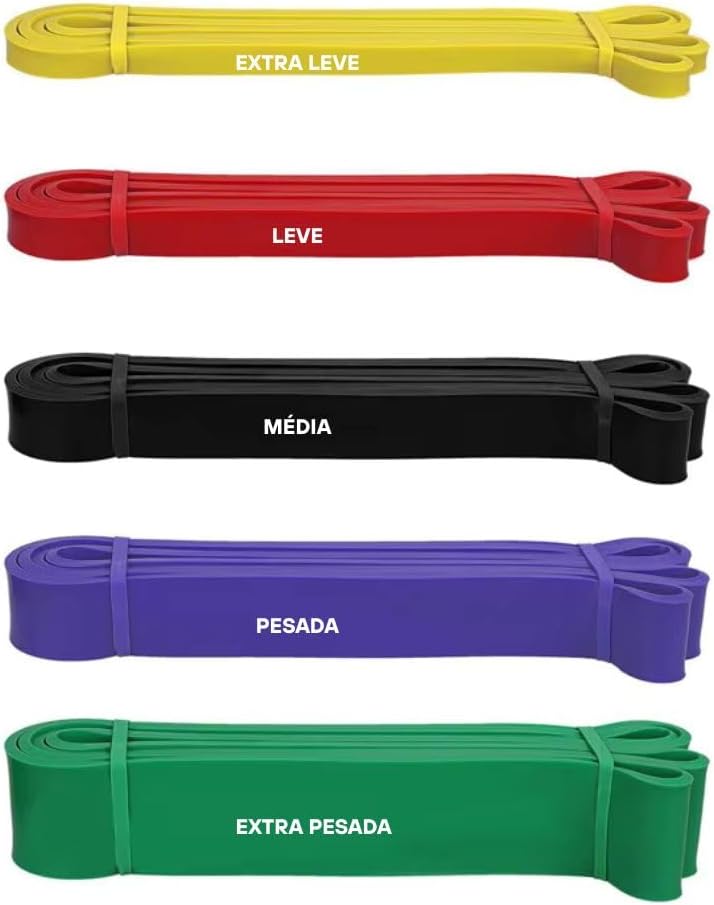Super Band Elástico Para Exercícios Faixas Para Treinamento de Força e Resistência de Alta Intensidade e Qualidade Premium