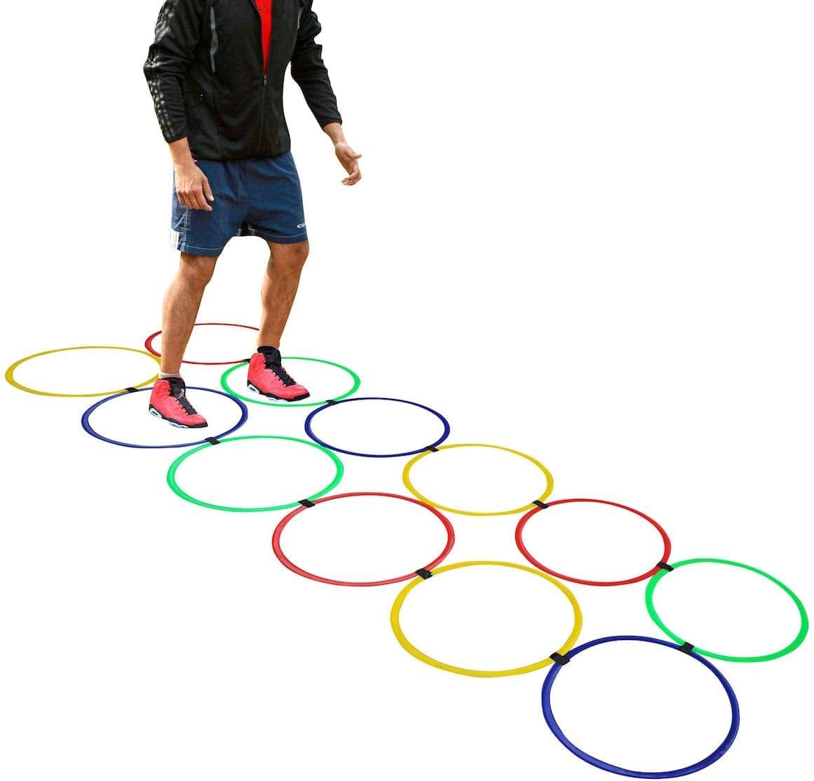 Kit Argola De Agilidade Funcional 12 Unidades Yangfit