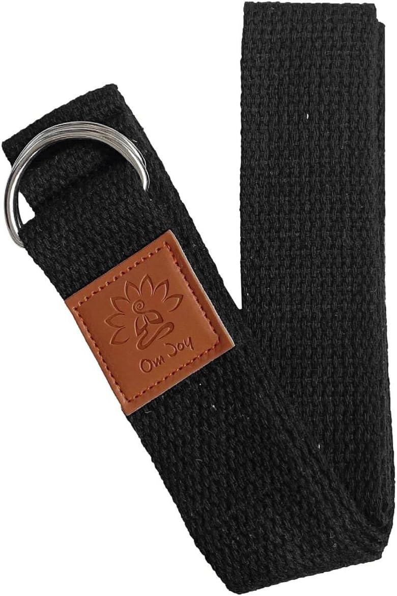 Cinto de Yoga Fita Strap – Faixa de Alongamento – Algodão 183cm Om Joy