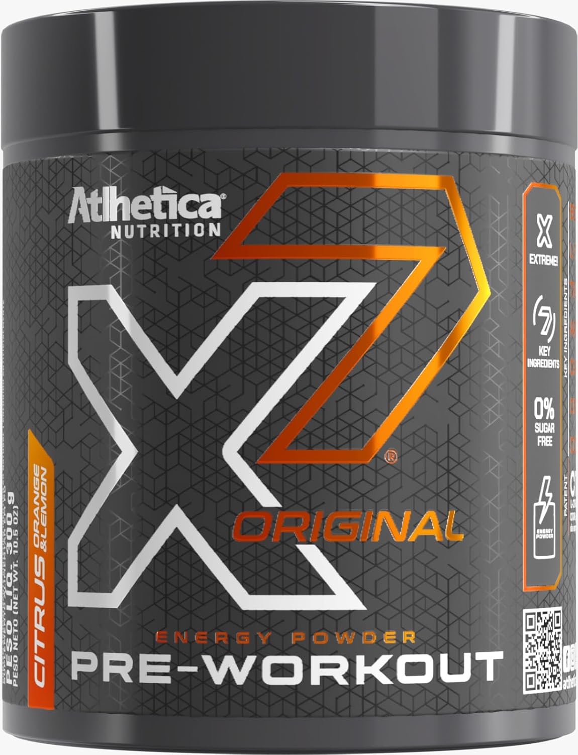 X7 Original Pre-Workout (300g), Citrus Orange & Lemon