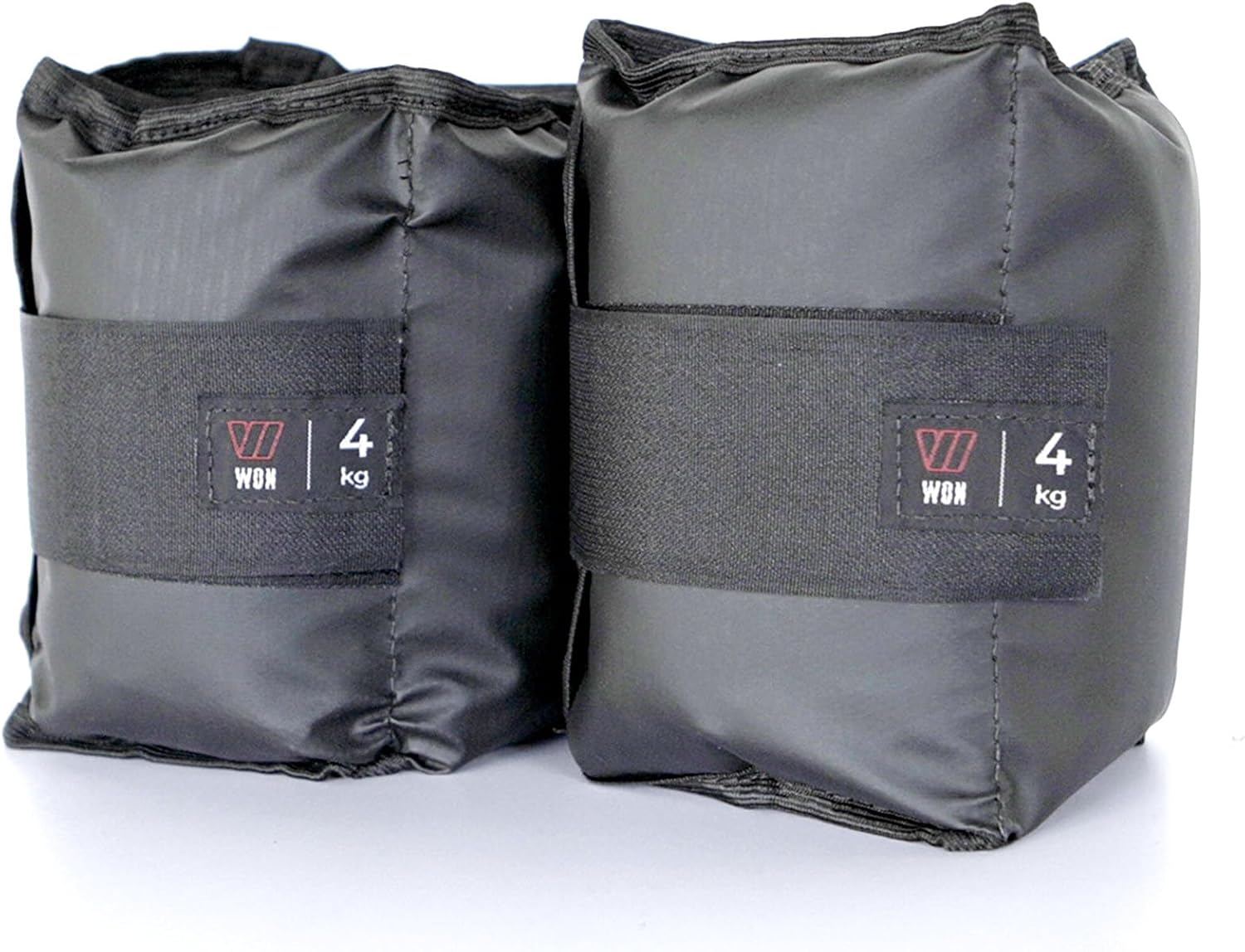 Par Caneleira Tornozeleira de Peso 4 kg WON Preto Fitness Academia Musculação Treino
