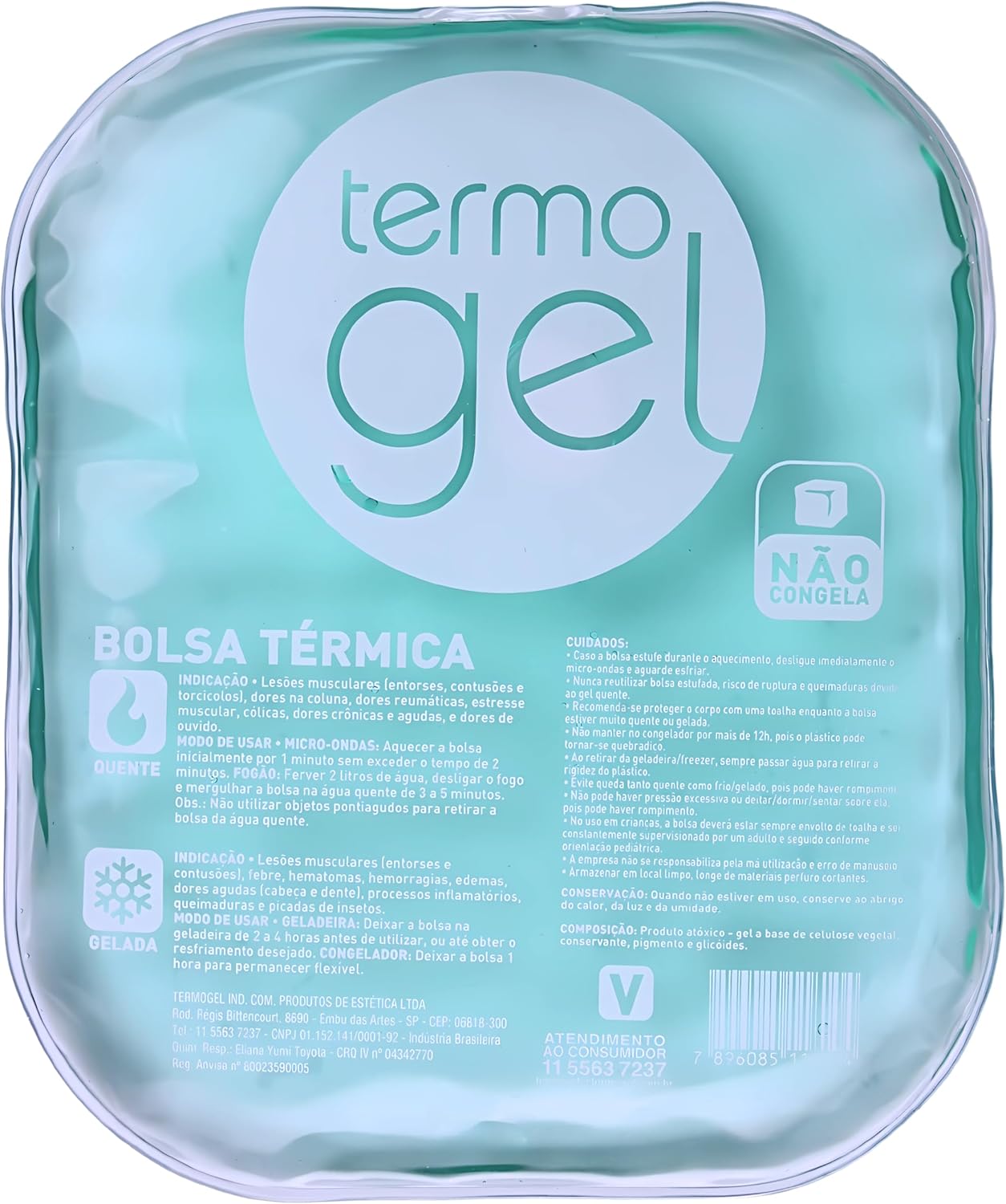 Termogel Bolsa Térmica Crystal 170 X 200Mm Grande Verde