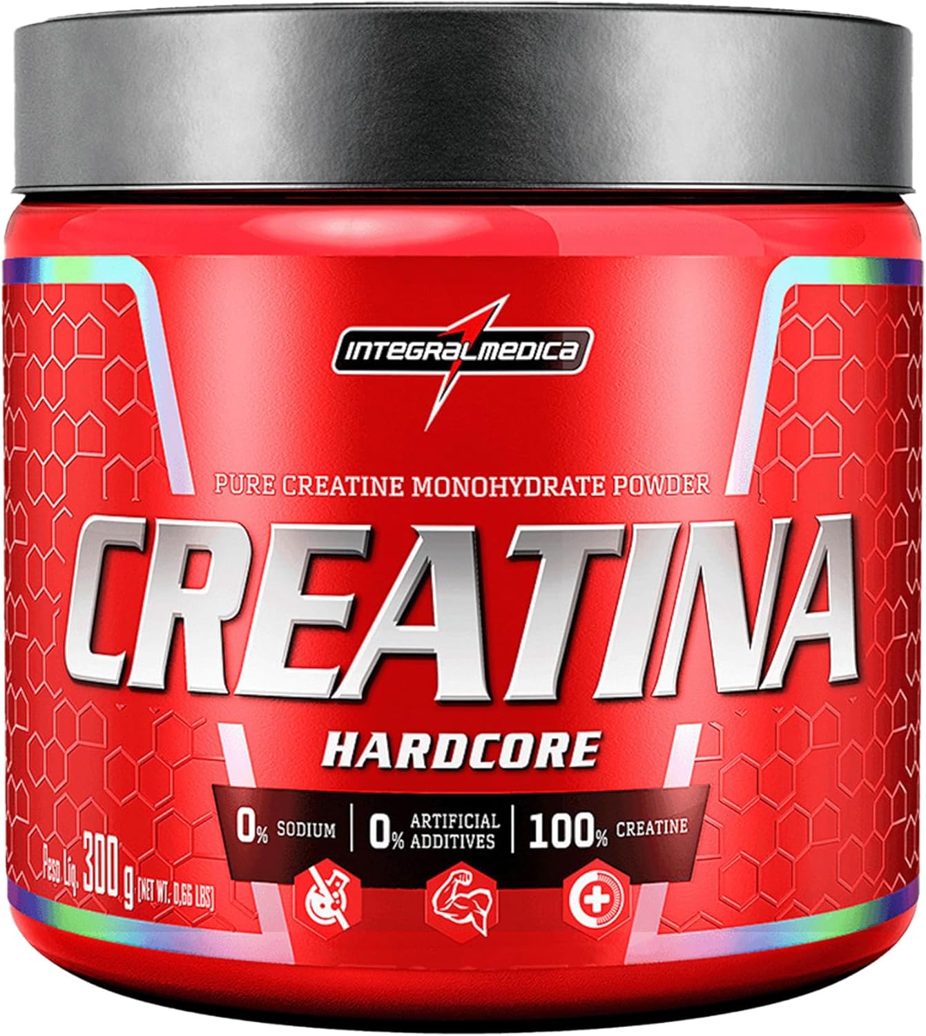 Integralmedica – Creatina em Pó Hardcore 100% Pura e Monohidratada – 300g