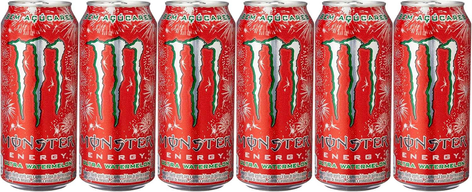 Pack de MONSTER ULTRA WATERMELON LT 473ML 6 unidades