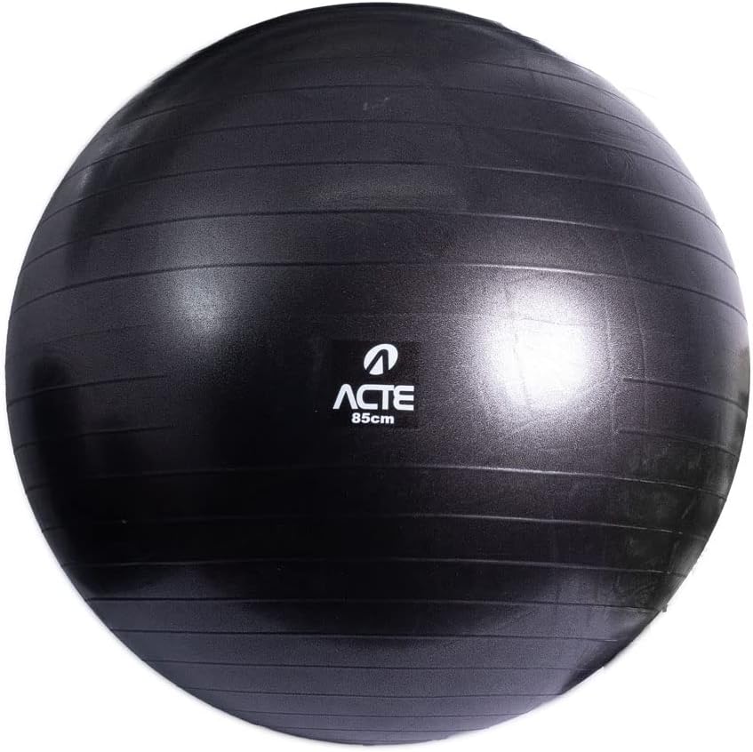 Acte, Gym Ball Adulto Unissex 85 cm – Preto