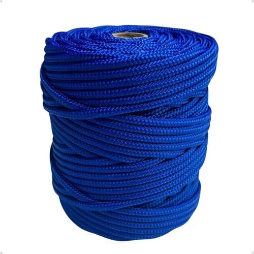 Corda Náutica De Polipropileno 5mm Rolo Com 140 Metros Azul royal