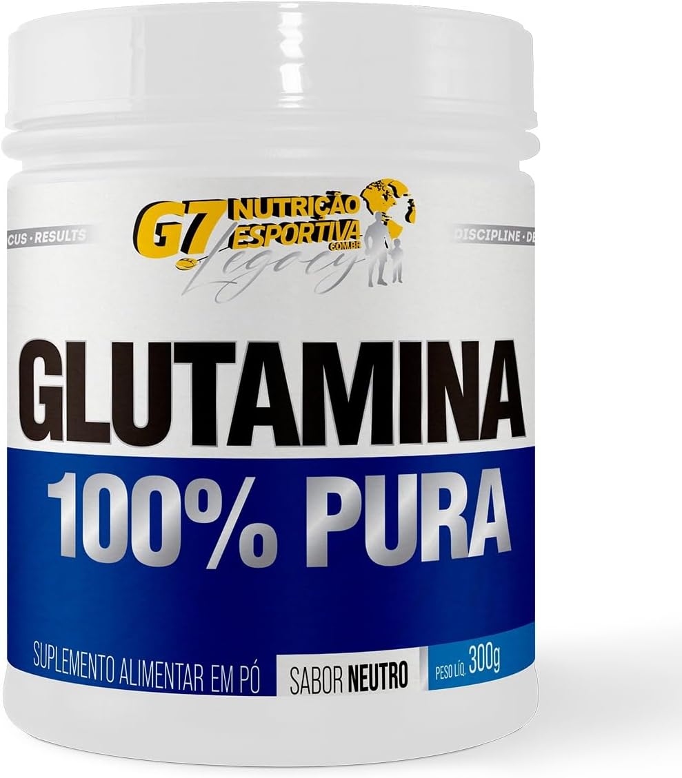 GLUTAMINA 300G 100% PURA – G7 NUTRIÇÃO ESPORTIVA – LEGACY