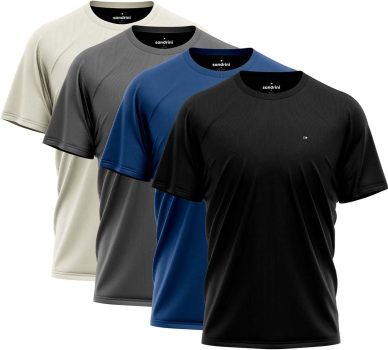 Kit 4 Camisas Dry-fit Sandrini Masculina Academia Treino Uv