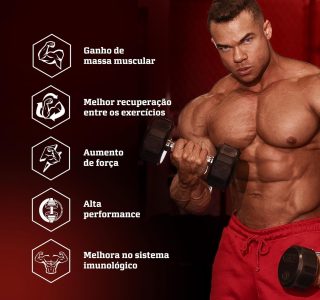 Integralmedica – Creatina em Cápsulas Hardcore – 100% Pura e Monohidratada – 120 Cápsulas