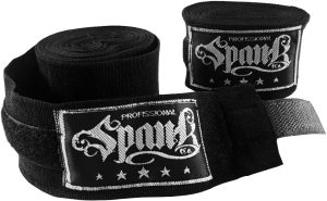 SPANK Bandagem Atadura Elástica Muay Thai Boxe 5 metros – Faixa Boxe – Muathai – Kickboxing – Karate – MMA – Artes Marciais – Profissonal – Proteção Mãos e Punhos – Treino Unissex