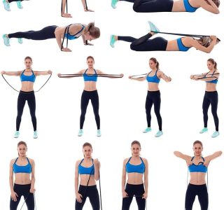 Kit 3 Super Band Elástico Borracha Crossfit Extra Forte Faixas de Resistência (Vermelho+Preto+Roxo)