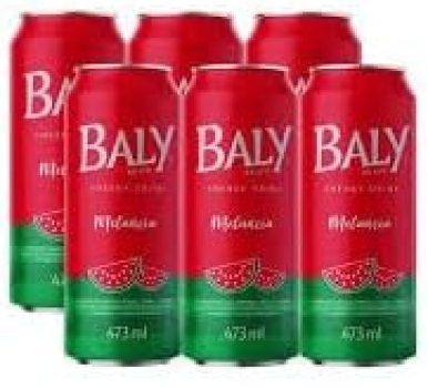 Energético Baly Melancia 250ml Pack com 6 Unidades