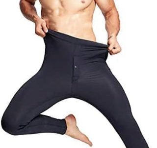 Calça Térmica ceroula Masculina Segunda Pele, Modelo Legging para Frio Intenso, Tamanho Único, Preta