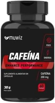 Cafeina 200mg 60 capsulas Muwiz