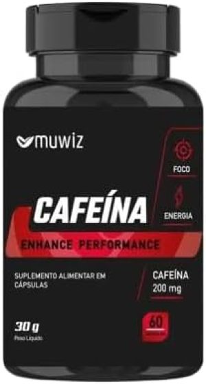 Cafeina 200mg 60 capsulas Muwiz