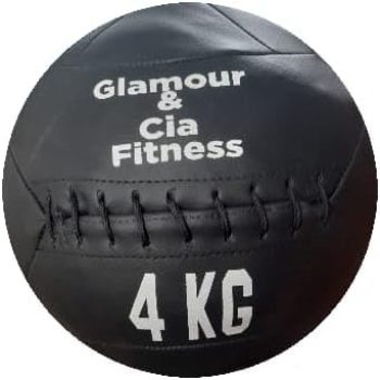 Wall Ball De 4Kg Em Sintético Para Academia Treinos De Fortalecimento Musculação