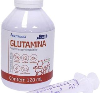 Mundo Animal Suplemento Alimentar Nutrisana Glutamina – 120mL, vermelho