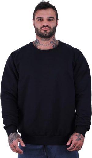 Blusa Moletom Basic MXD Conceito Sem Touca Academia Fitness Casual Lisa Sem Estampa