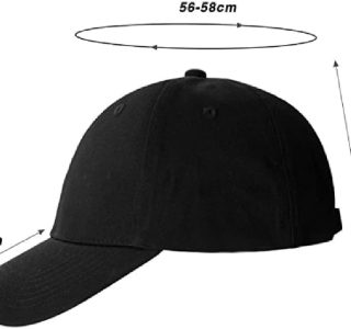 Boné Liso Preto Básico Fitão Unissex Aba Curva Ajuste Metal