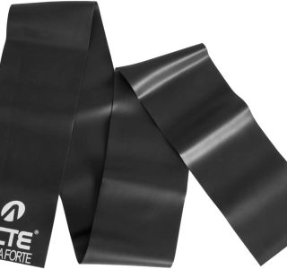 Acte, Faixa Elástica Extra Forte 150×12 cm em TPE para Reabilitação e Treinamento de Força, T177, Preta