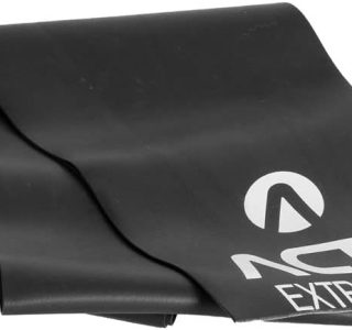 Acte, Faixa Elástica Extra Forte 150×12 cm em TPE para Reabilitação e Treinamento de Força, T177, Preta