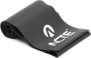 Acte, Faixa Elástica Extra Forte 150×12 cm em TPE para Reabilitação e Treinamento de Força, T177, Preta