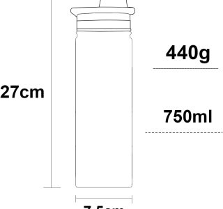 Garrafa Térmica De 304 Aço Inox De Água Manter A Vácuo 750ml (Roxo)