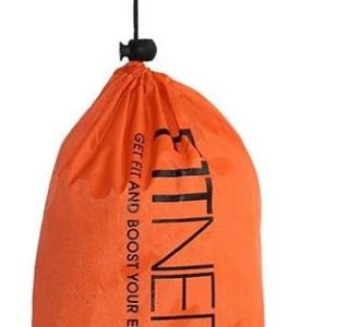 F1TNERGY Corrida resistência paraquedas durável 142.2 cm laranja velocidade Sprint Training Chute – bolsa de transporte grátis – Maximiza e aceleração explosiva futebol futebol agilidade escada