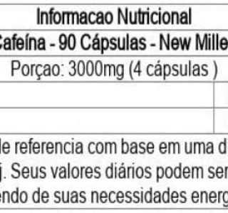 Cafeína – 90 Cápsulas – New Millen