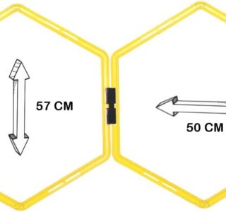 Aro Hexagonal De Agilidade Circuito Funcional 06 Unid. Grade