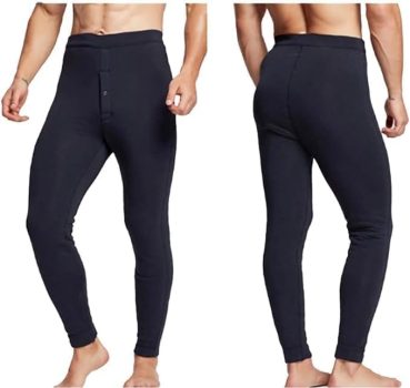 Calça Térmica ceroula Masculina Segunda Pele, Modelo Legging para Frio Intenso, Tamanho Único, Preta