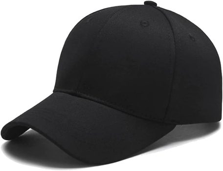 Boné Liso Preto Básico Fitão Unissex Aba Curva Ajuste Metal