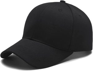 Boné Liso Preto Básico Fitão Unissex Aba Curva Ajuste Metal