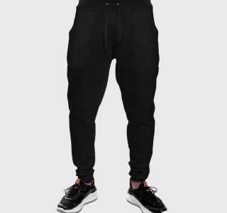 Calça Moletom Flanelado Jogger Skinny Slim Fit Musculação Inverno Academia Fitness Com Bolso Unissex