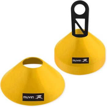Half Cone de Marcação de Plástico – Kit com 12 – Muvin – Mtf-21100