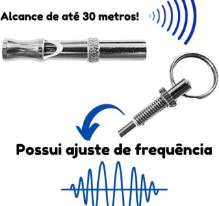 Chalesco Apito para Cães Prata Tamanho Único