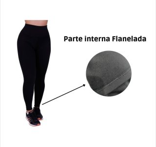 Calça Legging Feminina Térmica Cintura Alta Peluciada