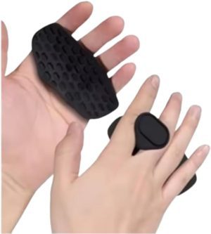 Luva de Academia Luva Musculação Antiderrapante Borracha – Protetor de Mão Academia, Grip Pegada Segura, Crossfit, Halteres, Barras – Unissex