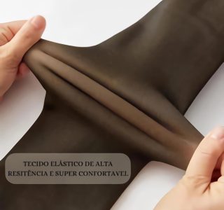 Meia Calça Térmica Forrada Plus Size com Lã Peluciada Veste 42 ao 52 Valoriza Pernas, Super Quente, Confortável e Elegante e Quentinha no Inverno