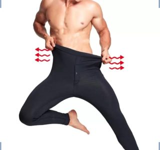 Meia Calça Segunda Pele Termica Masculino Frio Inverno Flanelada Forrada Preto