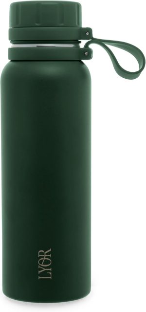 LYOR – Garrafa Térmica de Aço Inox Explorer Verde 650ml