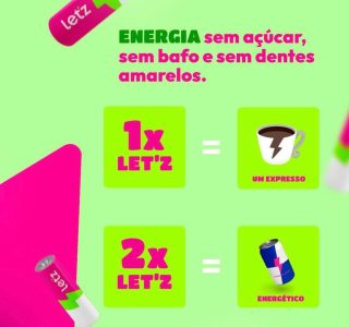 Chiclete Energético Letz Gum Cafeína Taurina – 4 unidades