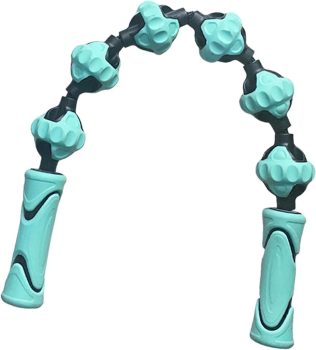 oshhni Rolo de massagem para homens e mulheres, flexível, compacto, manual, confortável, ferramenta de massagem muscular, versátil para cintura, costas,