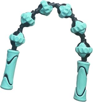 oshhni Rolo de massagem para homens e mulheres, flexível, compacto, manual, confortável, ferramenta de massagem muscular, versátil para cintura, costas,