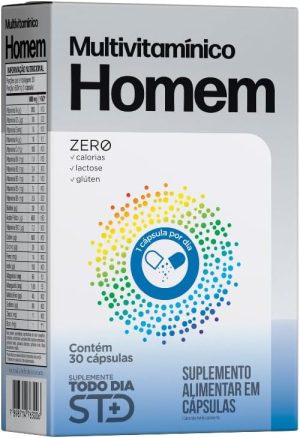 Katiguá, Multivitaminico Homen, STD, 30 Cápsulas rígidas • 30 doses