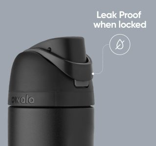 Garrafa térmica Owala FreeSip, com canudo, 1,18 L, Foggy Tide